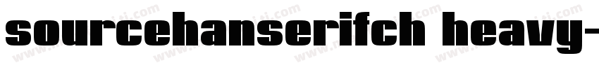 sourcehanserifch heavy字体转换